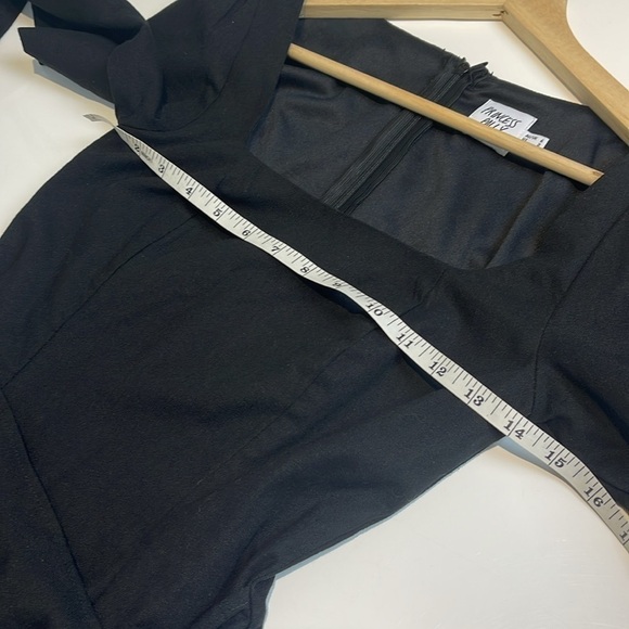 Princess Polly Black Villa Mini Dress size 2 - Picture 9 of 11